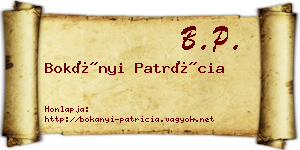 Bokányi Patrícia névjegykártya